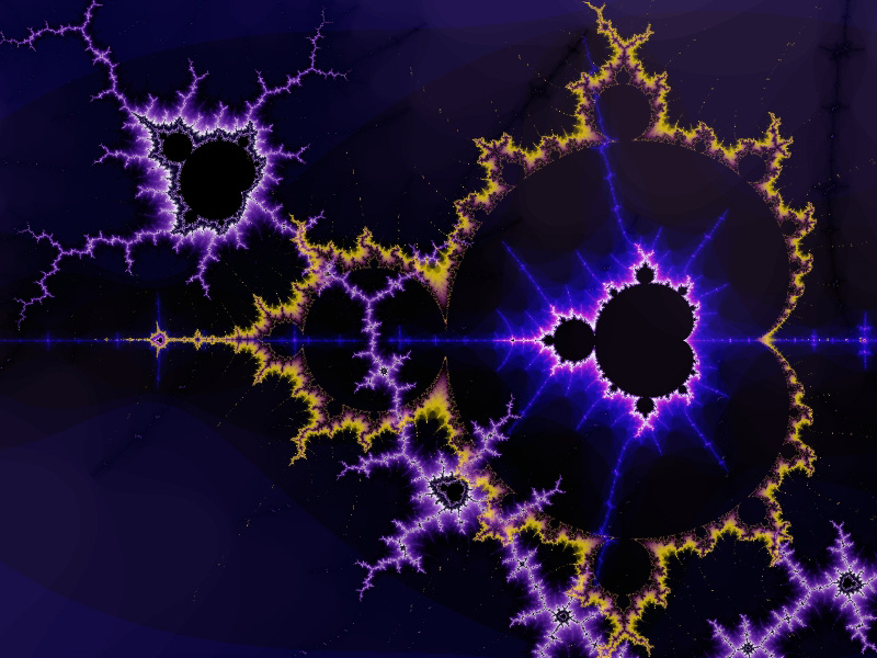 Purple Lightning - Fractal image