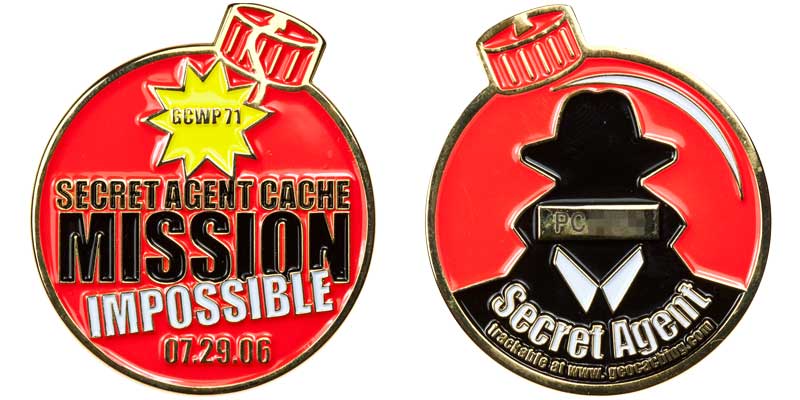 Secret Agent Cache Mission Impossible (Red)
